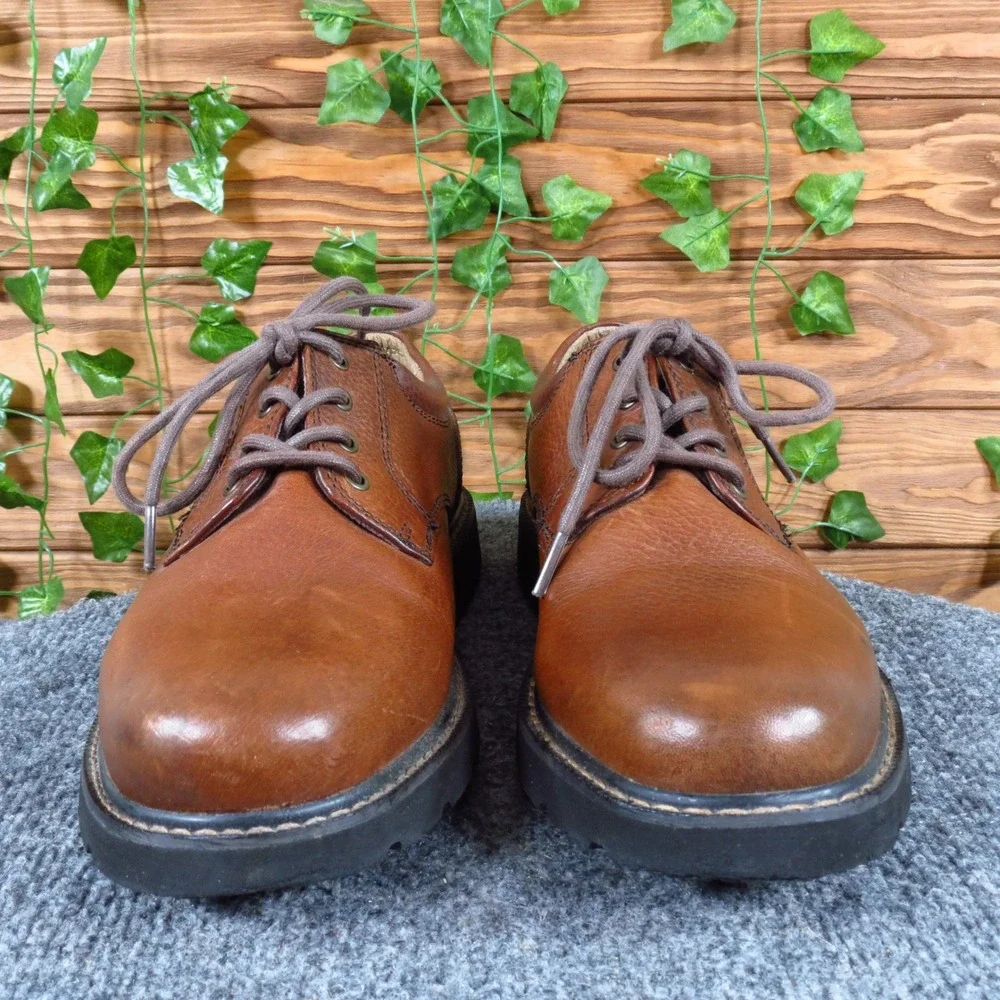 Dockers 90-3902 Mens Oxford Shoes Size 9.5M Business Casual Brown Leather Lug‎